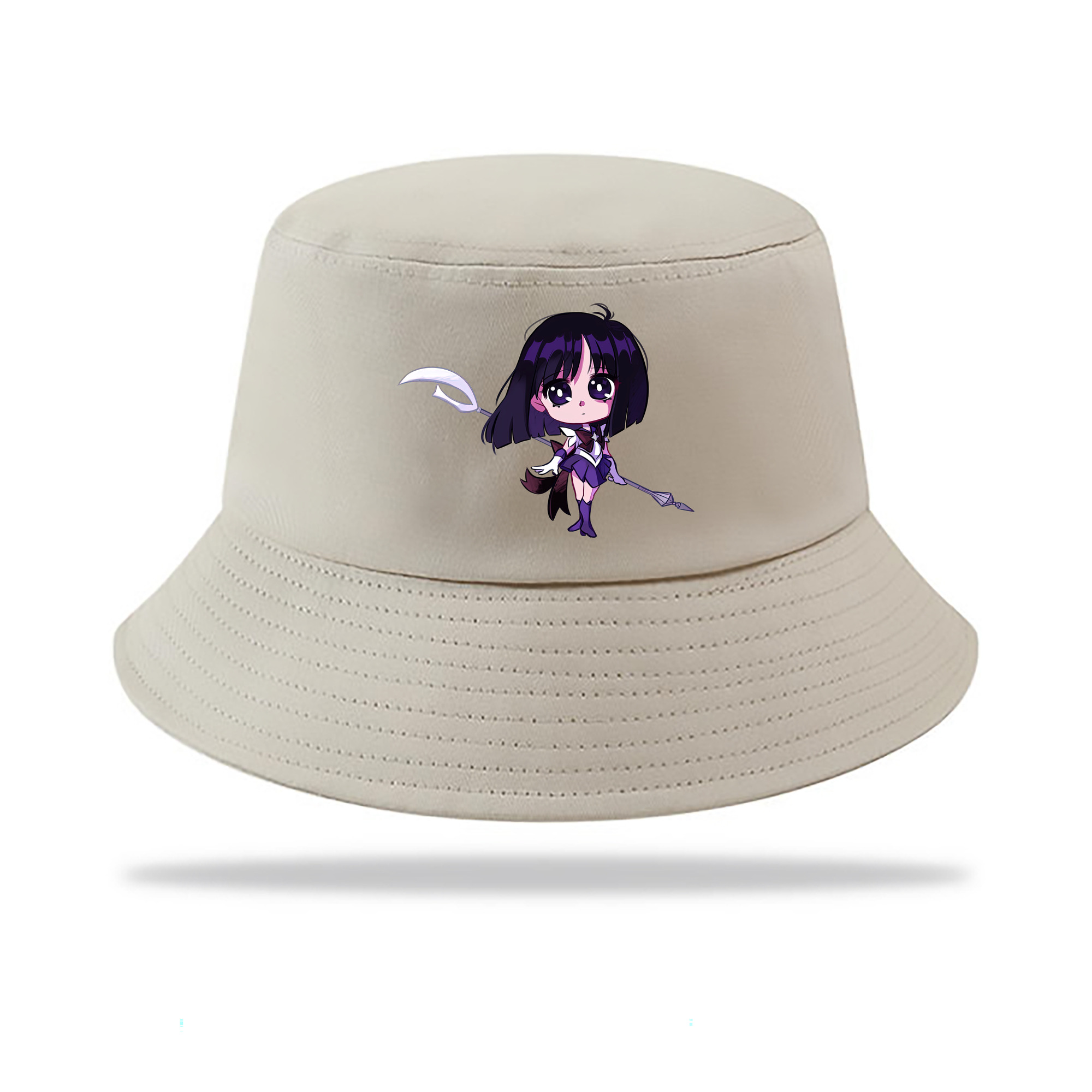 （画像用） 美少女戦士セーラームーン 土萠ほたる Sailor Moon Tomoe Hotaru （セーラーサターン；Sailor Saturn） アウトドア日除けバケットハット